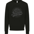 Distressed 80th Birthday Made In 1943 Mens Sweatshirt Jumper Black