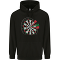 Distressed Dart Board Childrens Kids Hoodie Black