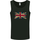 Distressed Great Britain Flag Union Jack UK Mens Vest Tank Top Black