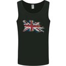 Distressed Union Jack Flag GB British Mens Vest Tank Top Black
