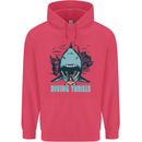 Diving Thrills Funny Scuba Diving Shark Diver Childrens Kids Hoodie Heliconia