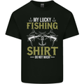 Do Not Wash My Lucky Fishing Funny Fisherman Kids T-Shirt Childrens Black