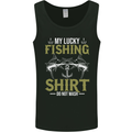 Do Not Wash My Lucky Fishing Funny Fisherman Mens Vest Tank Top Black