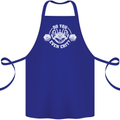Do You Even Crit Role Play Game RPG Gym Cotton Apron 100% Organic Royal Blue