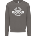 Do You Even Crit Role Play Game RPG Gym Mens Sweatshirt Jumper Charcoal
