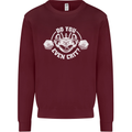 Do You Even Crit Role Play Game RPG Gym Mens Sweatshirt Jumper Maroon