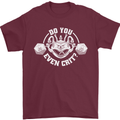 Do You Even Crit Role Play Game RPG Gym Mens T-Shirt 100% Cotton Maroon