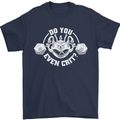 Do You Even Crit Role Play Game RPG Gym Mens T-Shirt 100% Cotton Navy Blue