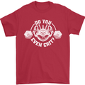 Do You Even Crit Role Play Game RPG Gym Mens T-Shirt 100% Cotton Red