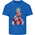Dog Christmas Tree Xmas Boxer Doberman Kids T-Shirt Childrens Royal Blue