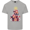 Dog Christmas Tree Xmas Boxer Doberman Kids T-Shirt Childrens Sports Grey