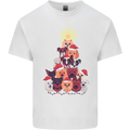 Dog Christmas Tree Xmas Boxer Doberman Kids T-Shirt Childrens White