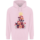 Dog Christmas Tree Xmas Boxer Doberman Mens 80% Cotton Hoodie Light Pink