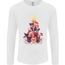 Dog Christmas Tree Xmas Boxer Doberman Mens Long Sleeve T-Shirt White