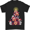 Dog Christmas Tree Xmas Boxer Doberman Mens T-Shirt 100% Cotton Black