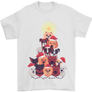 Dog Christmas Tree Xmas Boxer Doberman Mens T-Shirt 100% Cotton White