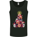 Dog Christmas Tree Xmas Boxer Doberman Mens Vest Tank Top Black