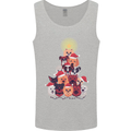 Dog Christmas Tree Xmas Boxer Doberman Mens Vest Tank Top Sports Grey