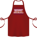 Dog Happy Pills Cotton Apron 100% Organic Maroon