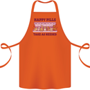 Dog Happy Pills Cotton Apron 100% Organic Orange