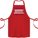 Dog Happy Pills Cotton Apron 100% Organic Red