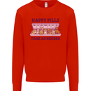 Dog Happy Pills Kids Sweatshirt Jumper Bright Red