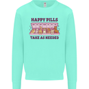 Dog Happy Pills Kids Sweatshirt Jumper Peppermint