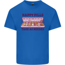 Dog Happy Pills Kids T-Shirt Childrens Royal Blue