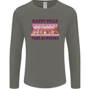 Dog Happy Pills Mens Long Sleeve T-Shirt Charcoal