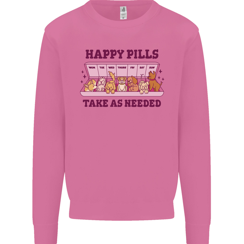 Dog Happy Pills Mens Sweatshirt Jumper Azalea