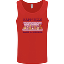 Dog Happy Pills Mens Vest Tank Top Red