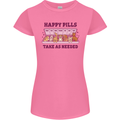 Dog Happy Pills Womens Petite Cut T-Shirt Azalea