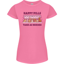 Dog Happy Pills Womens Petite Cut T-Shirt Azalea