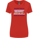 Dog Happy Pills Womens Wider Cut T-Shirt Red