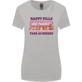 Dog Happy Pills Womens Wider Cut T-Shirt Sports Grey