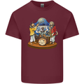 Dog Jazz Band Funny Music Mens Cotton T-Shirt Tee Top Maroon