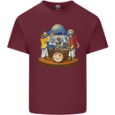 Dog Jazz Band Funny Music Mens Cotton T-Shirt Tee Top Maroon