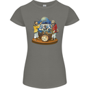 Dog Jazz Band Funny Music Womens Petite Cut T-Shirt Charcoal