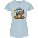 Dog Jazz Band Funny Music Womens Petite Cut T-Shirt Light Blue