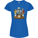 Dog Jazz Band Funny Music Womens Petite Cut T-Shirt Royal Blue