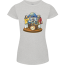 Dog Jazz Band Funny Music Womens Petite Cut T-Shirt Sports Grey