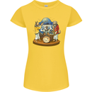 Dog Jazz Band Funny Music Womens Petite Cut T-Shirt Yellow