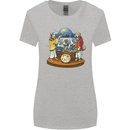 Dog Jazz Band Funny Music Womens Wider Cut T-Shirt Sports Grey