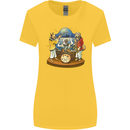 Dog Jazz Band Funny Music Womens Wider Cut T-Shirt Yellow
