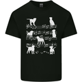 Dog Music Musical Notes Piano Guitar Kids T-Shirt Childrens Black