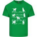 Dog Music Musical Notes Piano Guitar Mens Cotton T-Shirt Tee Top Irish Green