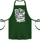 Dog Stalker Funny Cotton Apron 100% Organic Forest Green