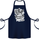Dog Stalker Funny Cotton Apron 100% Organic Navy Blue