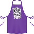 Dog Stalker Funny Cotton Apron 100% Organic Purple