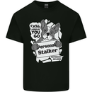 Dog Stalker Funny Mens Cotton T-Shirt Tee Top Black